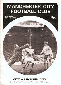 Manchester City v Leicester City 1971/72
